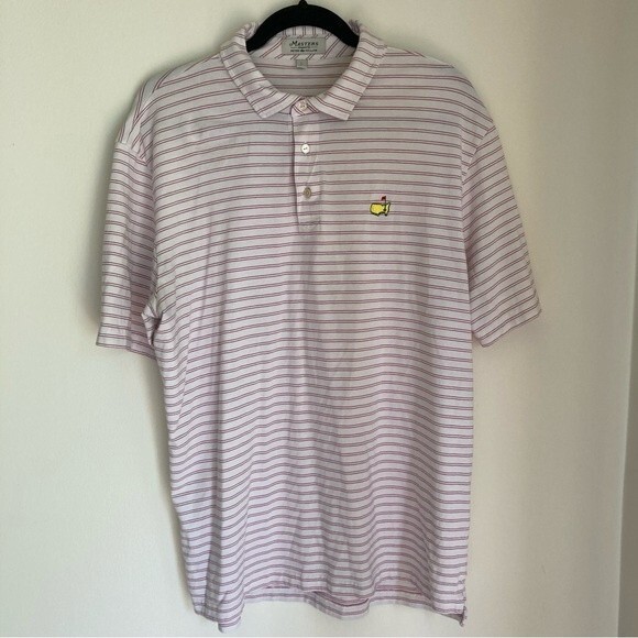 Peter Millar Masters Men’s golf polo size Large. Great used condition! - Picture 1 of 11